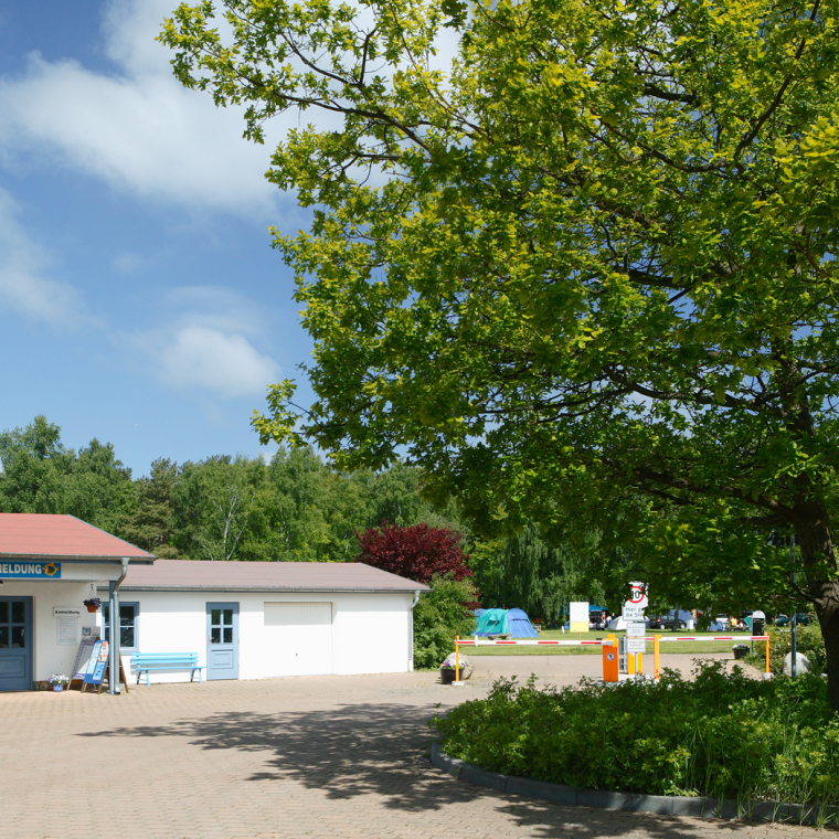 Unser Eingangsbereich zum OstseeCamp Dierhagen